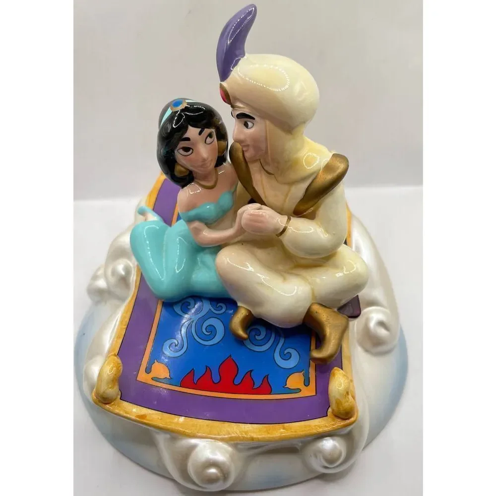 Walt Disney Schmid Aladdin Musical Figurine A Whole New‎ World WORKS